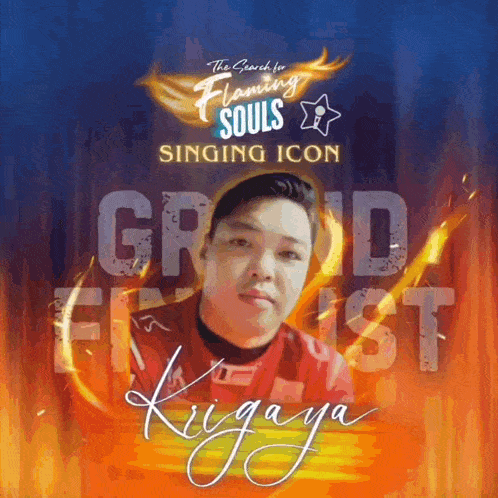 a poster that says the search for flaming souls on it