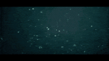 a painting of a person swimming in the water