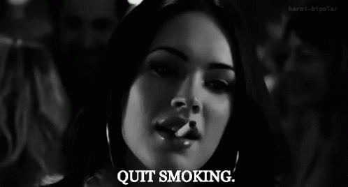 Quit Smoking. GIF - Quit Smoking Megan Fox No Smoking GIFs