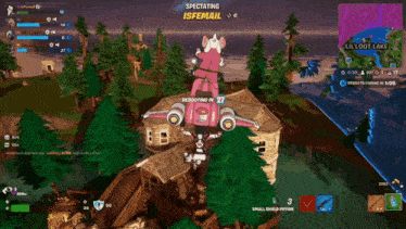 a screenshot of a video game with the words spectating isfemail on the top