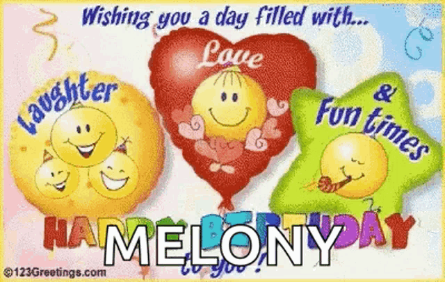 a greeting card wishing you a day filled with love laughter and fun times