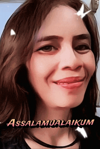 a picture of a woman with the words assalamualaikum on the bottom right