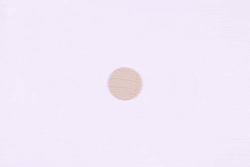a silver coin is sitting on a white surface .