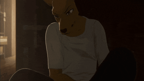 a cartoon drawing of a kangaroo wearing a white t-shirt