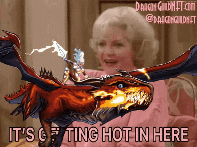 Dragonguildnft Dragon Guild GIF - Dragonguildnft Dragon Guild Its Getting Hot In Here GIFs