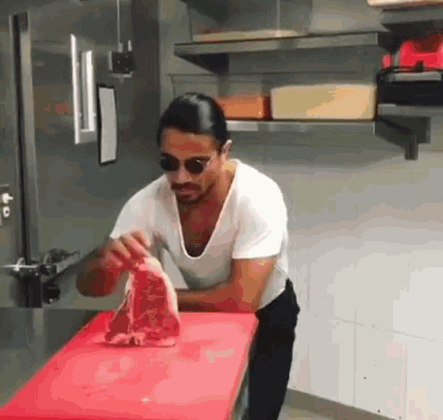 Chef Meat Flip GIF - Chef Meat Flip Hands Up GIFs