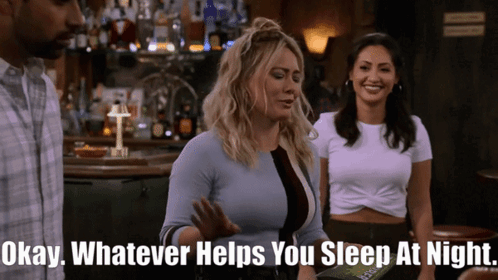 How I Met Your Father Sophie Tompkins GIF - How I Met Your Father Sophie Tompkins Okay Whatever Helps You Sleep At Night GIFs