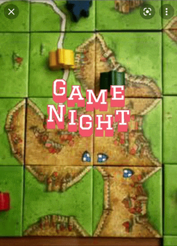 a picture of a board game with the words game night on it