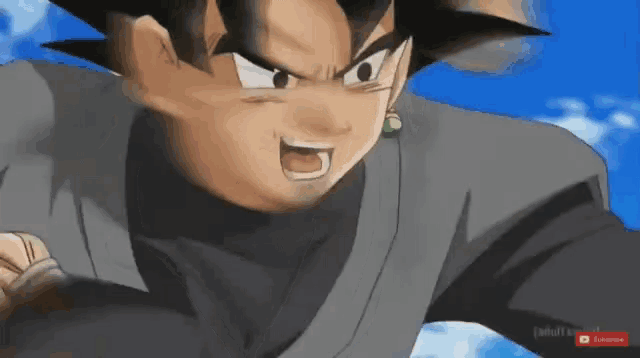a close up of a cartoon character with a subscribe button on the bottom right