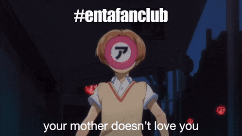a picture of a person with a red circle around their head and the words " your mother does n't love you "