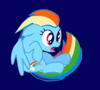 Rainbow Dash Spinning GIF - My Little Pony Spin Swirly GIFs