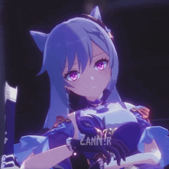 a girl with purple hair and pink eyes is wearing a shirt that says zanna on it