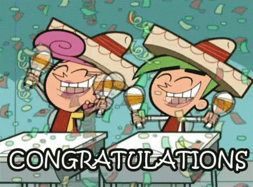 Congratulations GIF - Congrats Fairly Odd Parents Confetti GIFs