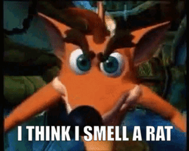 Crash Bandicoot I Think I Smell A Rat GIF - Crash Bandicoot I Think I Smell A Rat GIFs