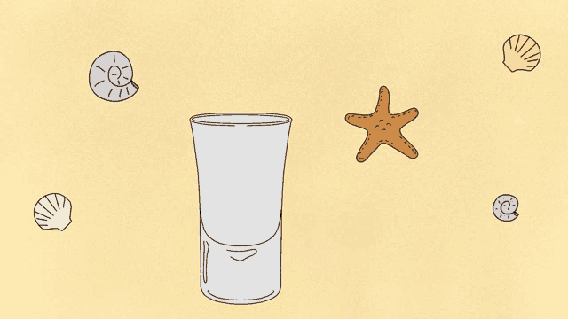 an illustration of a person pouring a drink into a glass