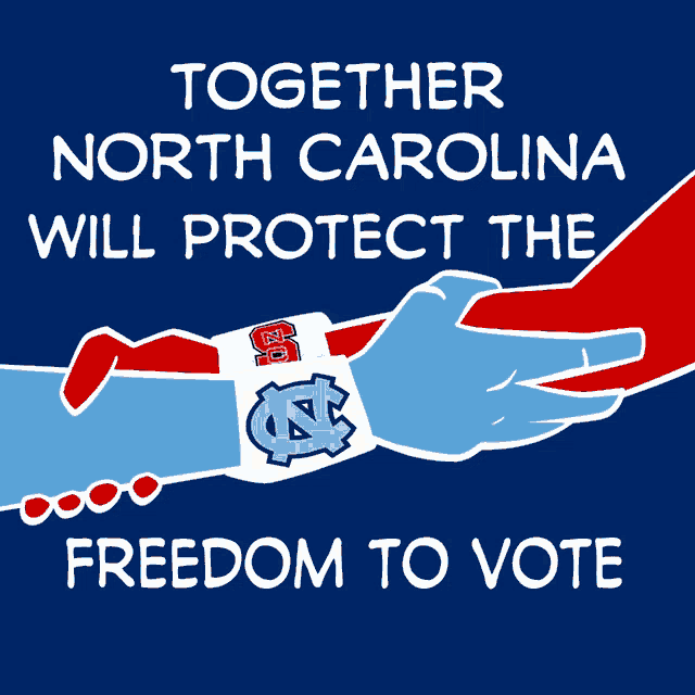 Together North Carolina Will Protect The Freedom To Vote Together GIF