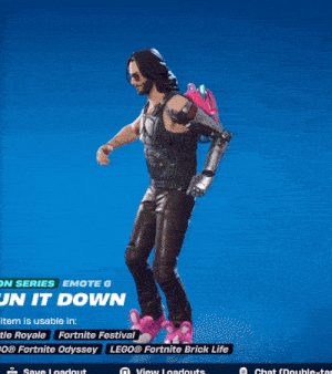 a man is dancing in a video game that says " do it down " on the screen