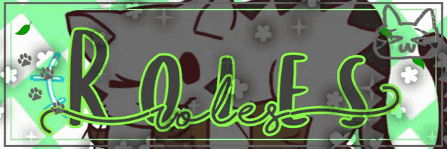 a sign that says ' roles ' on it in neon green