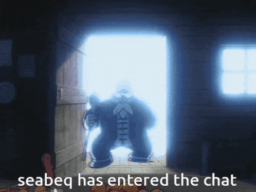 seabeq has entered the chat with a cartoon character