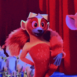 a cartoon character with a bow on its head