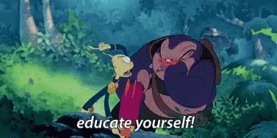 Educate Yourself Idiot GIF - Educate Yourself Idiot Lilo And Stitch GIFs