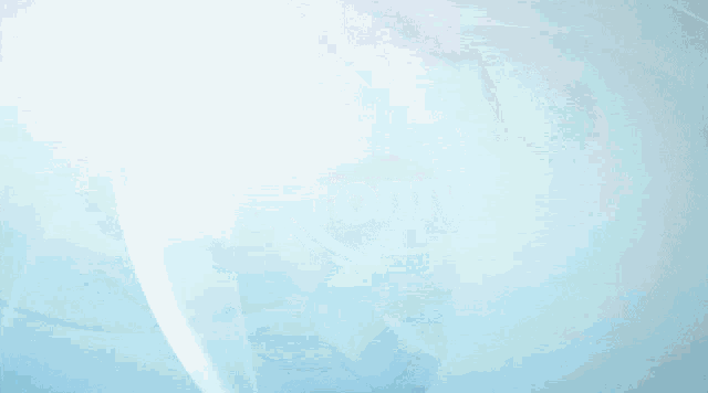 a blue and white background with a sphere in the middle
