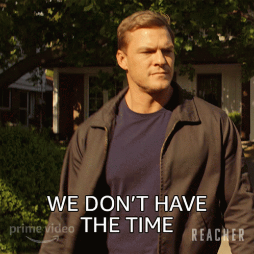 We Dont Have The Time Jack Reacher GIF - We Dont Have The Time Jack Reacher Alan Ritchson GIFs
