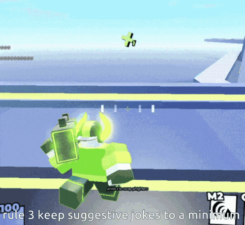 a screenshot of a video game that says " rule 3 keep suggestive jokes to a minimum "