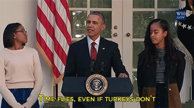Lolobama GIF - Barack Obama Time Flies Even If Turkeys Dont Joke GIFs