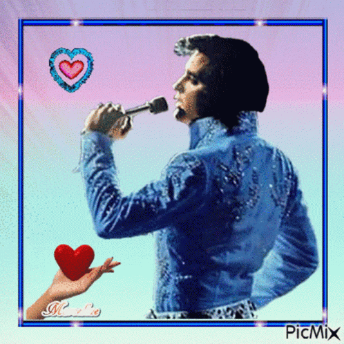 Elvis Presley Hearts GIF - Elvis Presley Hearts Sing GIFs