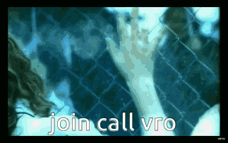 a video of a woman in a pool with the words join call vro