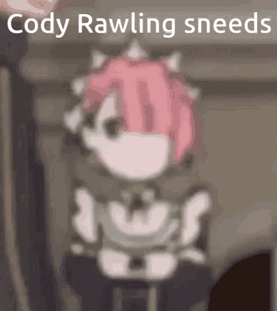 a picture of a person with the words cody rawling sneeds