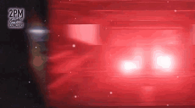 a red background with the words " 2pm tonight concert " on it