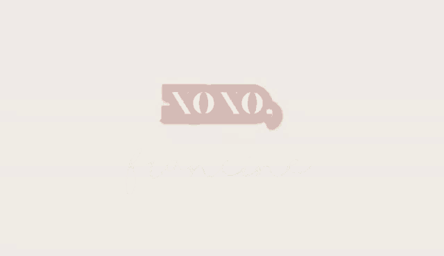 a pink sticker that says xoxo francine on a beige background