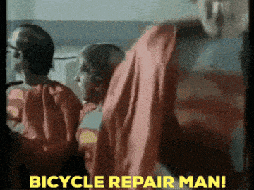 Monty Python Bicycle Repair Man GIF - Monty Python Bicycle Repair Man Comedy Sketch GIFs