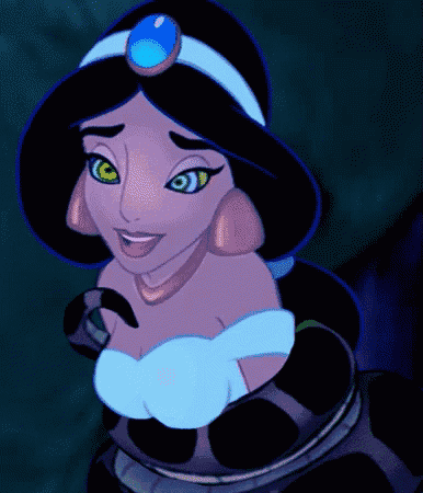 jasmine from disney is being hypnotised by kaa