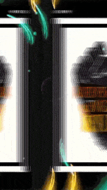 a computer generated image of a person 's face with a blurred image of a person 's face