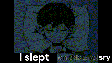 a black and white drawing of a boy sleeping on a pillow with the words i slept on this one sry .