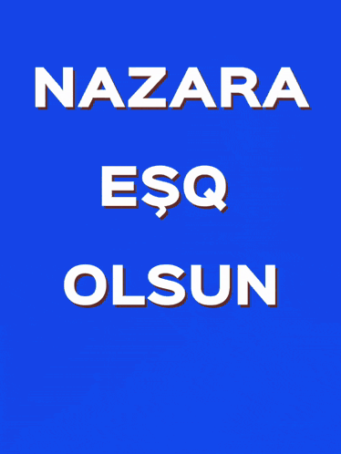a green background with the words nazara esq olsun in white letters