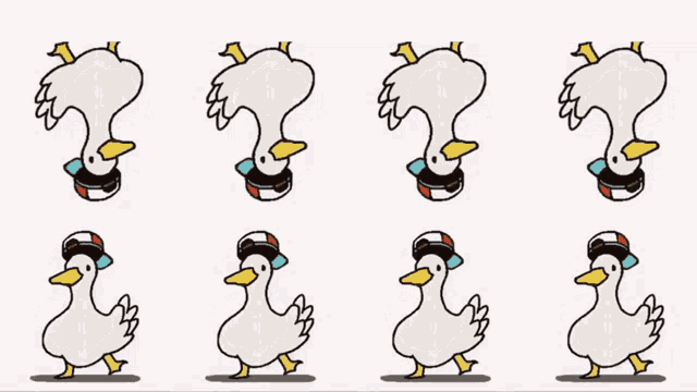 a cartoon drawing of a duck with a hat on