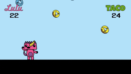 a game over screen shows a cloud with a sad face on it
