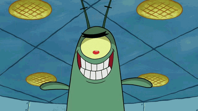 a cartoon character from spongebob squarepants giving the ok sign