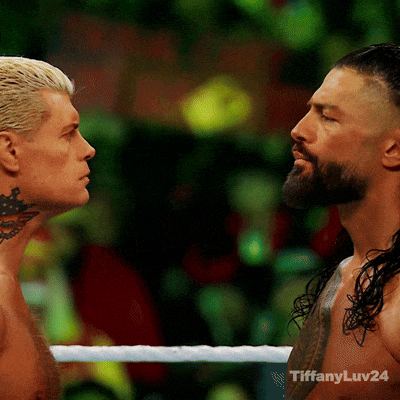 Roman Reigns Cody Rhodes GIF - Roman Reigns Cody Rhodes Wrestlemania 40 GIFs