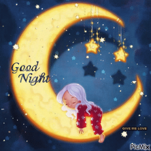 Good Night Moon GIF - Good Night Moon Stars GIFs