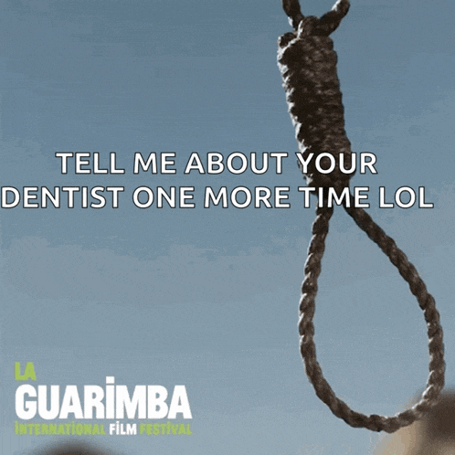 a poster for the guarimba international film festival shows a noose