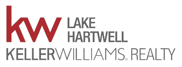 a logo for keller williams realty in lake hartwell