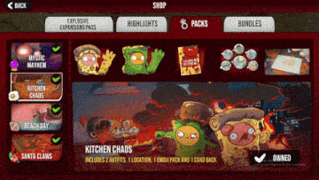a screenshot of a game that says kitchen chaos on it