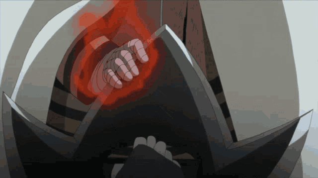 a cartoon drawing of a person holding a sword