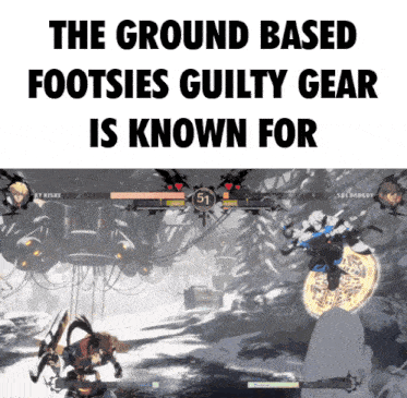 the ground based footsies guilty gear is known for a video game