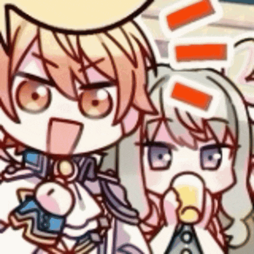 a boy and a girl are standing next to each other and drinking from a glass .